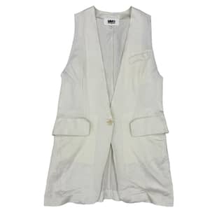 MM6 Masion Margiela Linen Long Vest