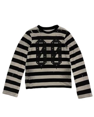 NAKRIN STIPE LONG SLEEVE WHITE