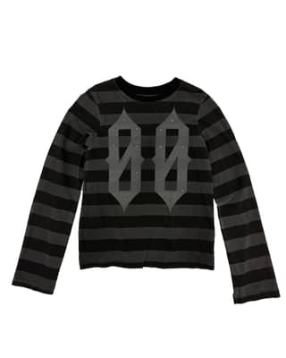 NAKRIN STIPE LONG SLEEVE BLACK