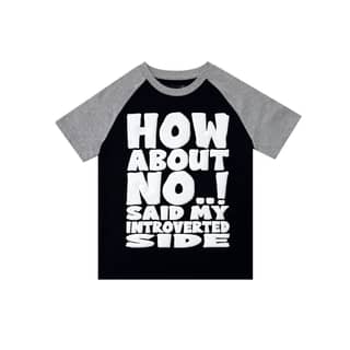 HOW ABOUT NO TEE (GREY/BLACK)