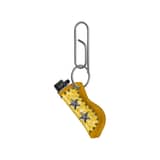 Double Star Leather Lighter Holder [Yellow] +Keyring