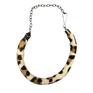MARNI Leopard Print Rabbit Necklace