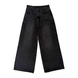 SONGZIO HOMME Wide Leg Black Jeans