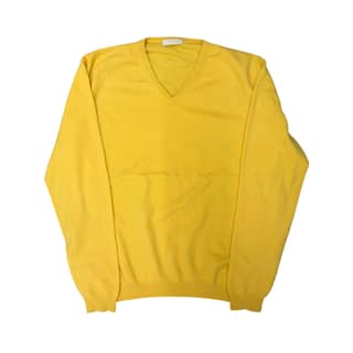PRADA Yellow V-Neck Sweater