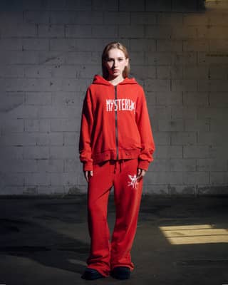 Mysterious Hood Zipup (RED)