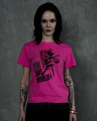 Punk Save World Tee (PINK) 