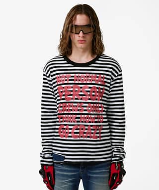 NPC Distressed Stripe Long Sleeve
