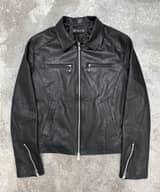 KOMOTO LEATHER JACKET_BK