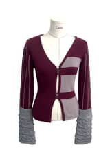 [by _ PROCESS] warmer knit - burgundy