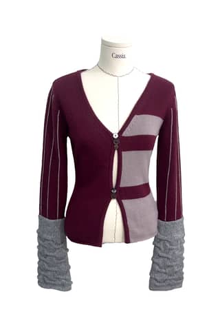 [by _ PROCESS] warmer knit - burgundy