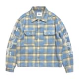 Crystal neck shirt (Sky blue)