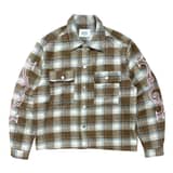 Crystal neck shirt (Brown)