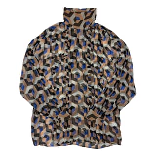 DRIES VAN NOTEN Geometric Pattern Blouse