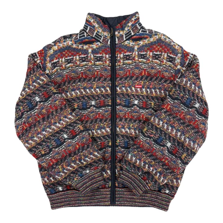Supreme x Missoni Reversible Knit Jacket Navy