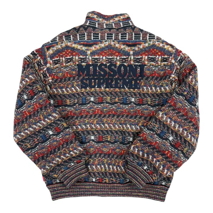 Supreme x Missoni Reversible Knit Jacket Navy