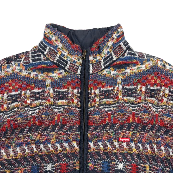 Supreme x Missoni Reversible Knit Jacket Navy