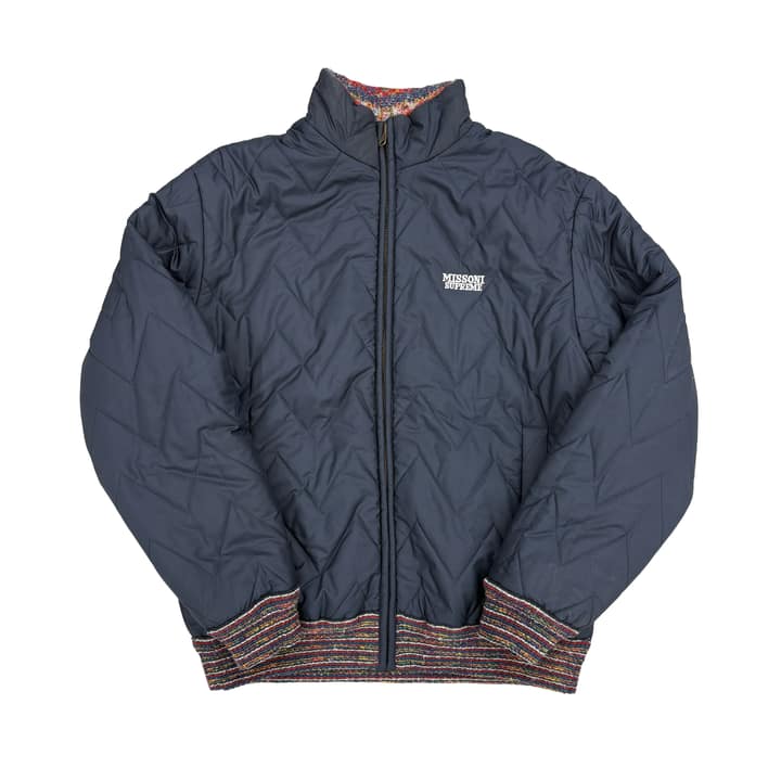 Supreme x Missoni Reversible Knit Jacket Navy
