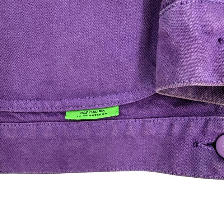 WILLY CHAVARRIA Cropped Denim Trucker Jacket