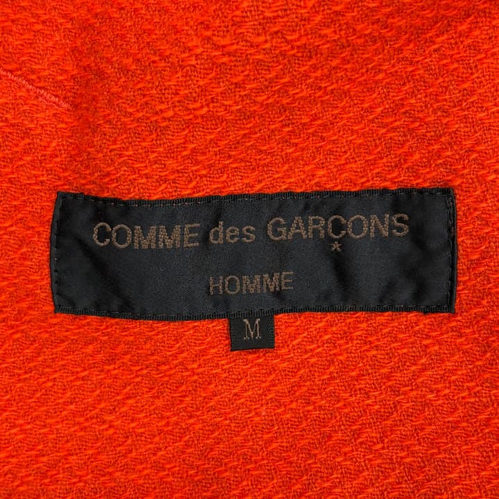 COMME des GARCONS 00AW Reconstructed Zip Wool Jacekt Orange