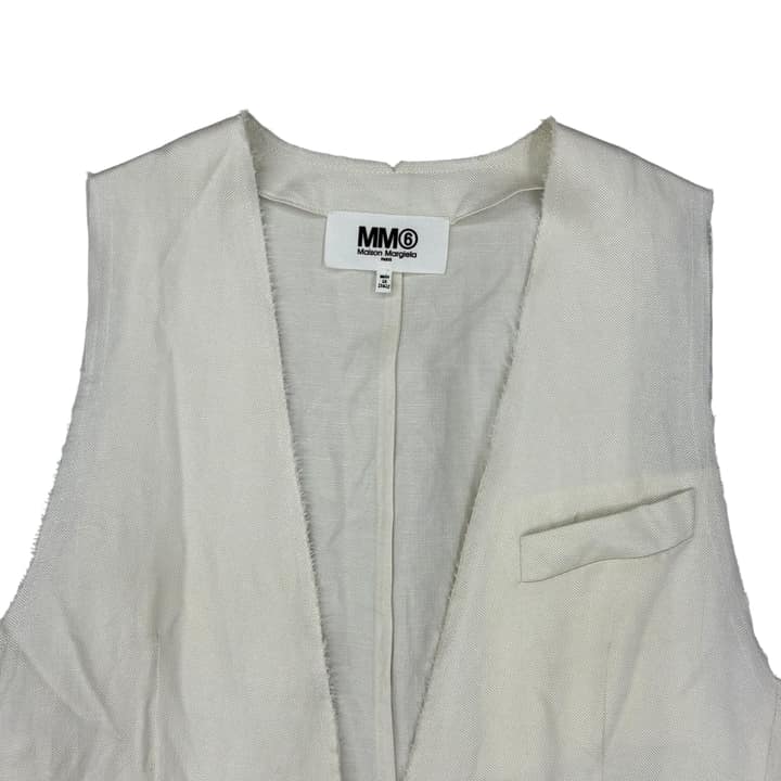 MM6 Masion Margiela Linen Long Vest