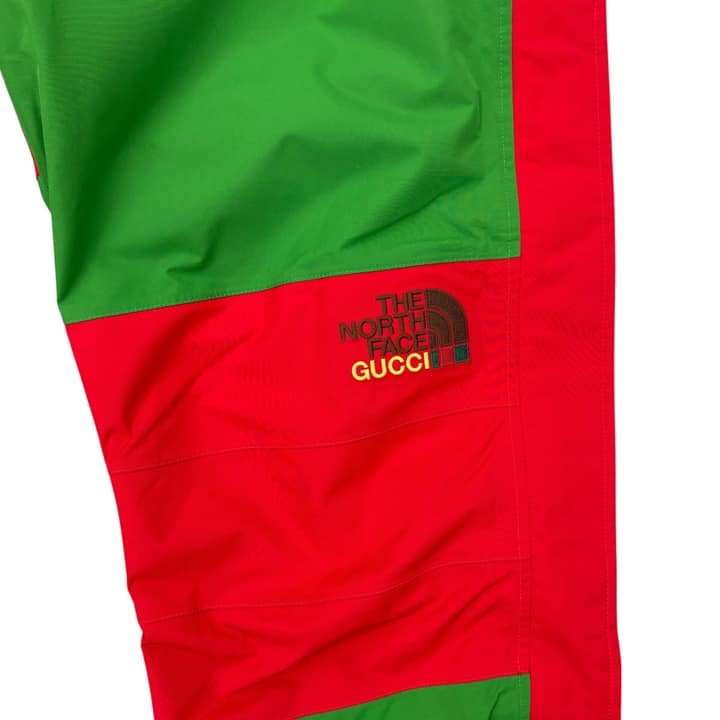 NORTH FACE X GUCCI Nylon Pants Green/Red