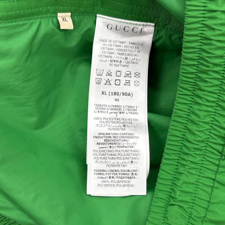 NORTH FACE X GUCCI Nylon Pants Green/Red