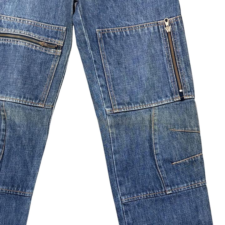 Walter Van Beirendonck Cargo Denim Pants
