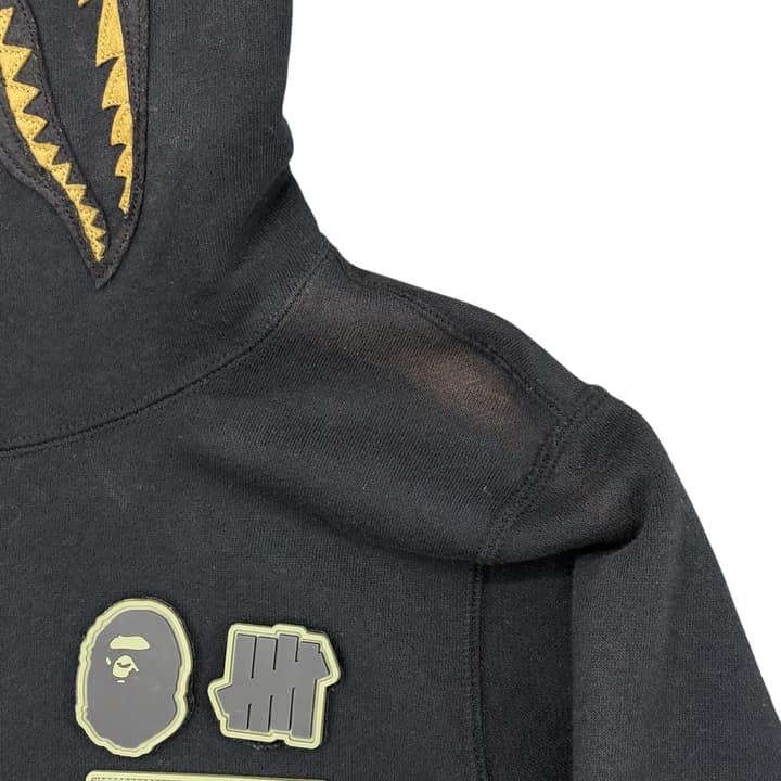 Bape X UNDEFEATED Camo Shark Zip Hoodie
