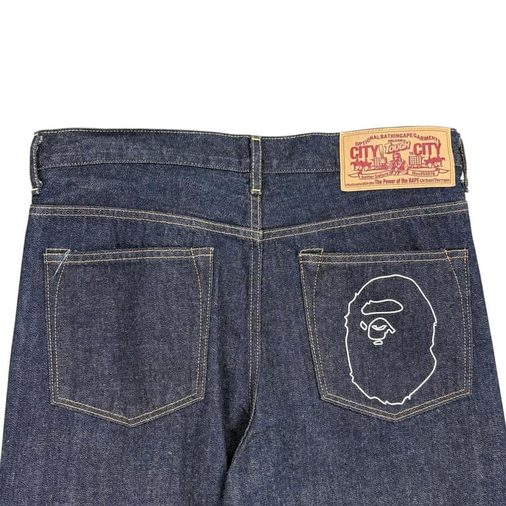Bape Regular Fit Denim Pants