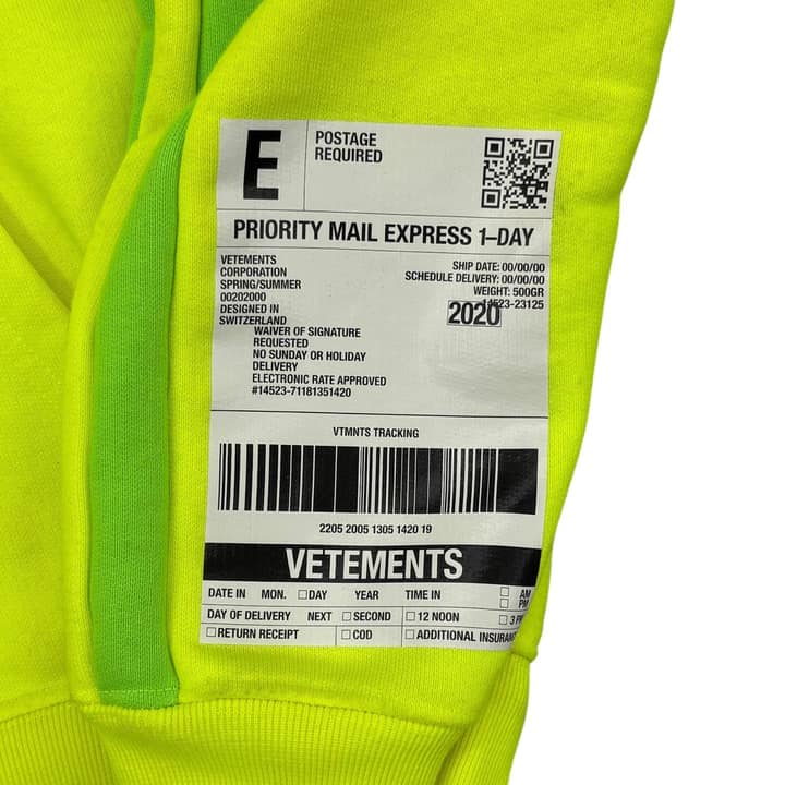 Vetements Neon Hoodie
