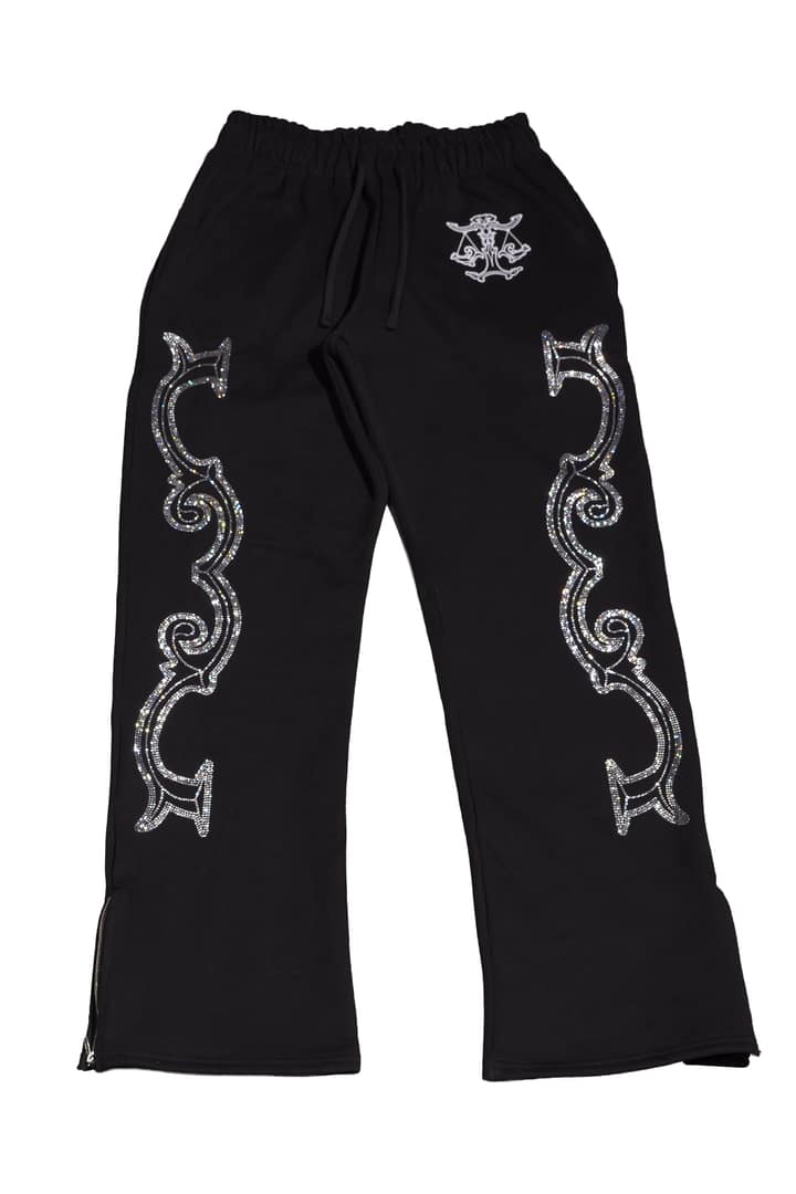 Crystal scale pants (Black)