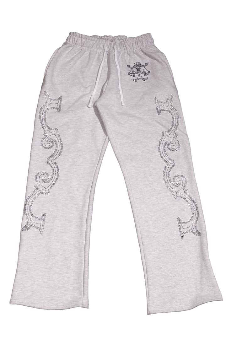 Crystal scale pants (White Melange)