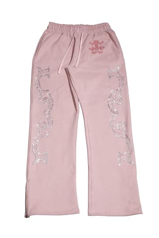Crystal scale pants (Beige Pink)