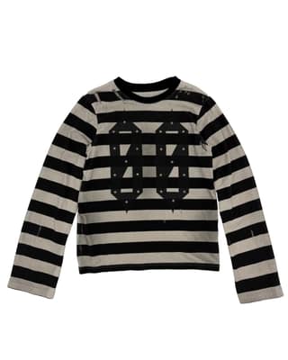 NAKRIN STIPE LONG SLEEVE WHITE