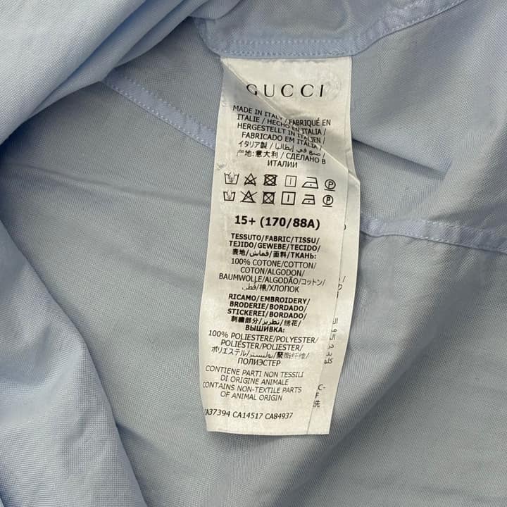Gucci Light Blue Shirt