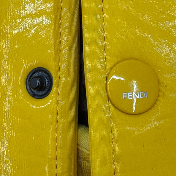 FENDI Shiny Yellow Bomber Jacket