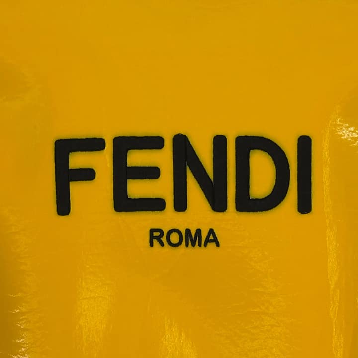 FENDI Shiny Yellow Bomber Jacket