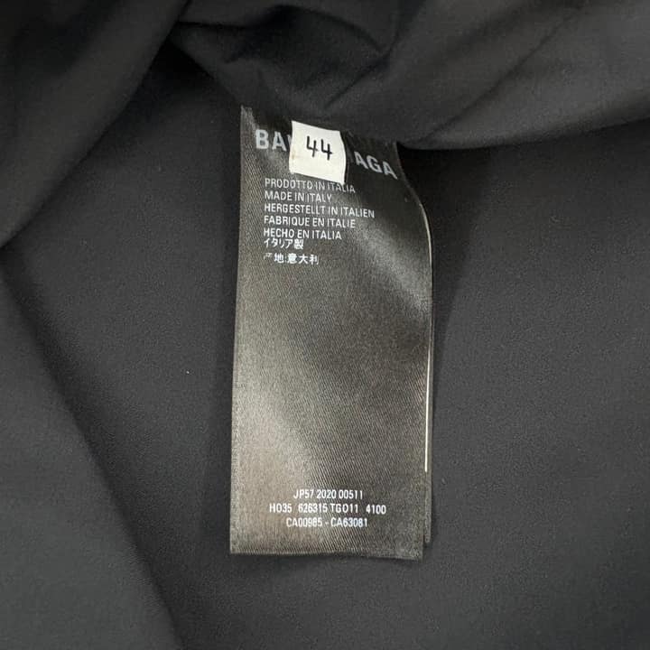 BALENCIAGA Black Windbreaker Jacket