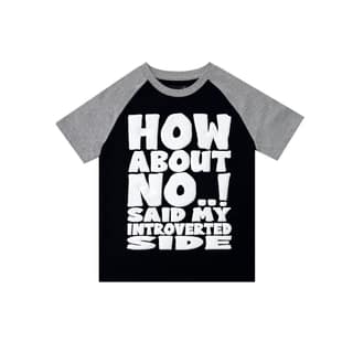 HOW ABOUT NO TEE (GREY/BLACK)