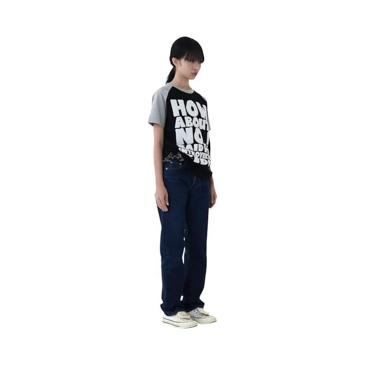 HOW ABOUT NO TEE (GREY/BLACK)