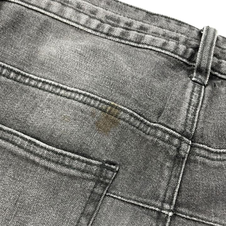 NUBER NINE X LOVELESS Distressed Black Jeans