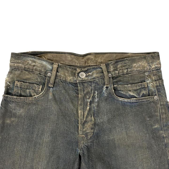 RICK OWENS DRKSHDW Black Washed Denim Jeans