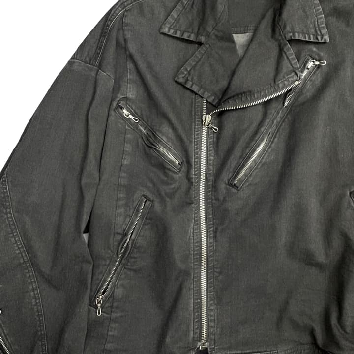 JULIUS Black Denim Rider Jacket