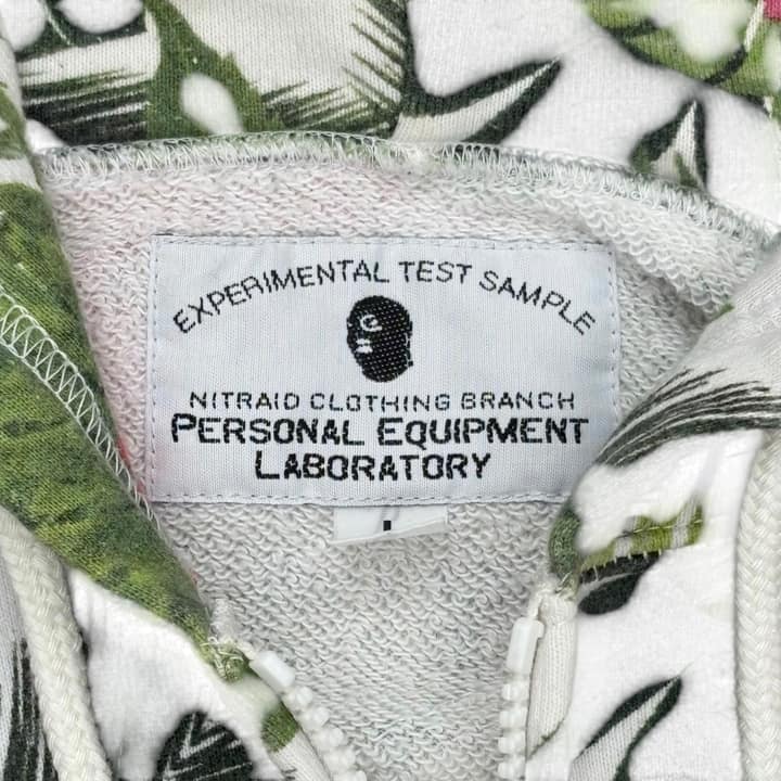Nitraid Floral Zip-Up Hoodie