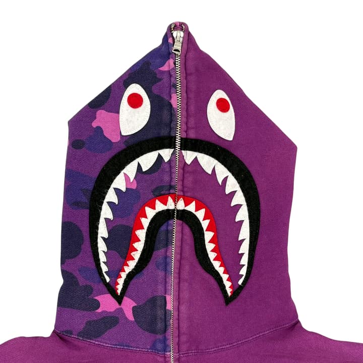 Bape Purple Shark Hoodie