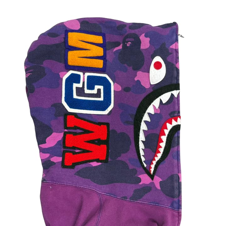 Bape Purple Shark Hoodie