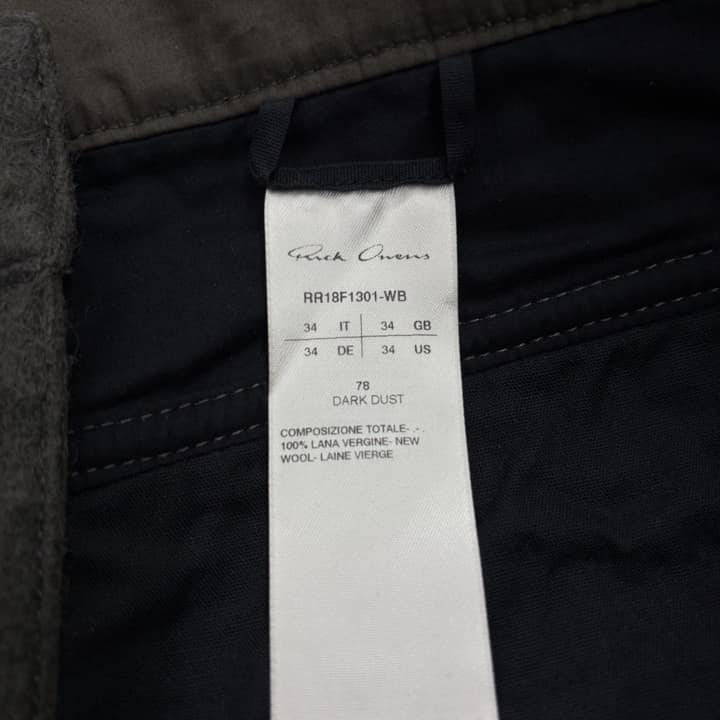 RICK OWENS Casual Gray Pants