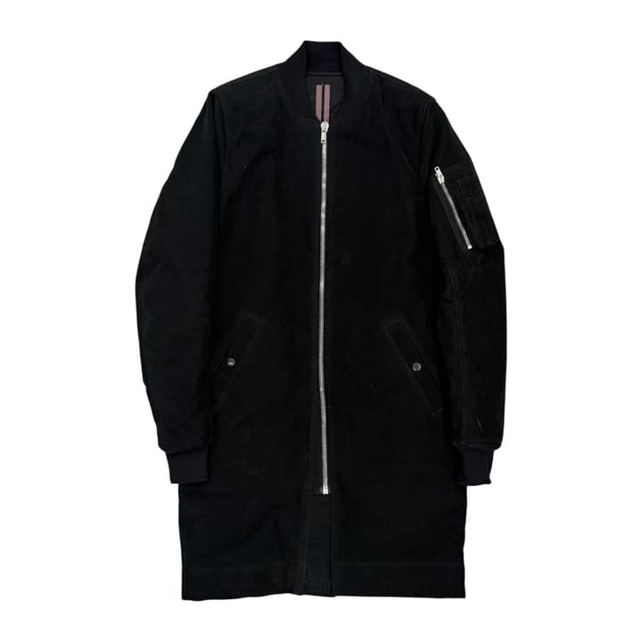 RICK OWENS Long Bomber Jacket
