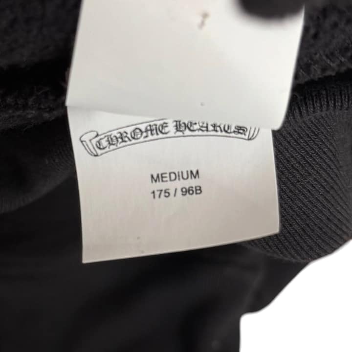 CHROME HEARTS Leather Cross Patch Hoodie