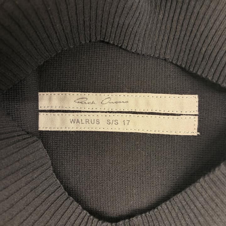 RICK OWENS Black Long Sleeve Shirt